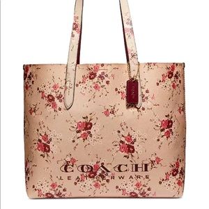 Coach floral highline tote